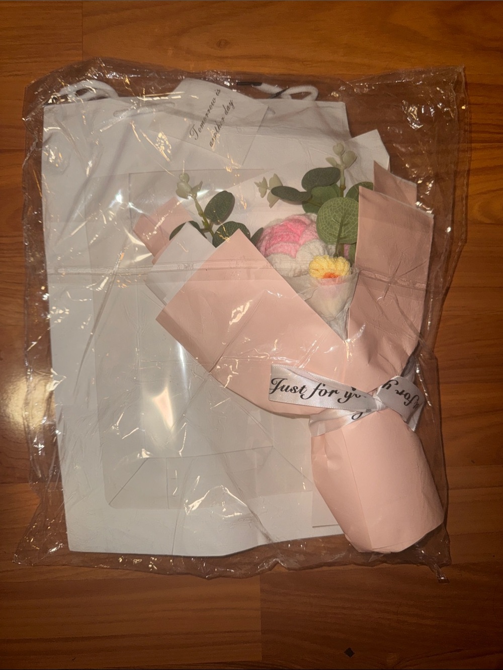 Just for You Pink Gift Bouquet Wrap by
